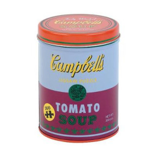 Książka Andy Warhol Soup Can Red Violet 300 Piece Puzzle Mudpuppy