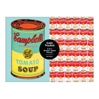 Kniha Andy Warhol Soup Can 2-sided 500 Piece Puzzle Galison