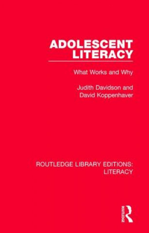 Book Adolescent Literacy DAVIDSON