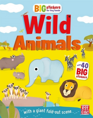 Knjiga Big Stickers for Tiny Hands: Wild Animals Pat-a-Cake