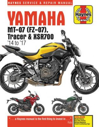 Kniha Yamaha MT-07 (Fz-07), Tracer & XSR700 Service and Repair Manual Matthew Coombes