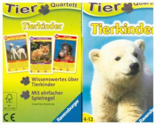 Gra/Zabawka Tier Quartett: Tierkinder, 