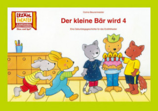 Joc / Jucărie Der kleine Bär wird 4 / Kamishibai Bildkarten Corina Beurenmeister