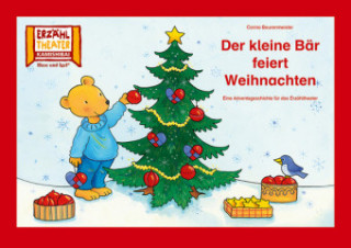 Hra/Hračka Der kleine Bär feiert Weihnachten / Kamishibai Bildkarten Corina Beurenmeister