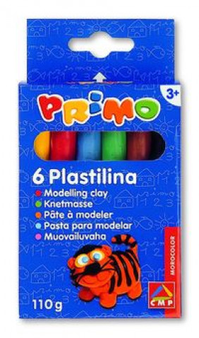 Artykuły papiernicze Plastelina Primo 6 kolorów 115 gr 