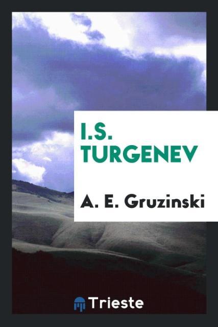 Könyv I.S. Turgenev A. E. Gruzinski