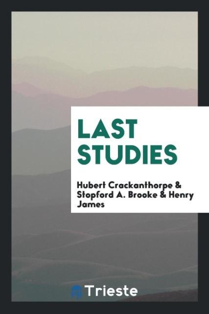 Buch Last Studies Hubert Crackanthorpe