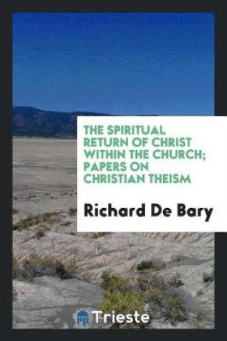 Kniha Spiritual Return of Christ Within the Church; Papers on Christian Theism Richard De Bary