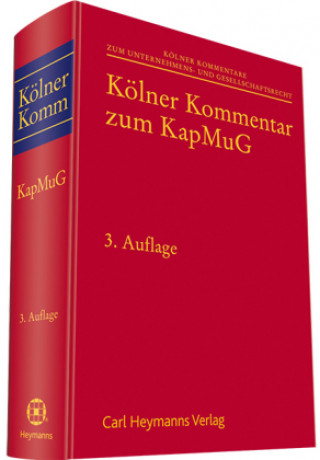 Kniha Kölner Kommentar zum KapMuG Burkhard Hess