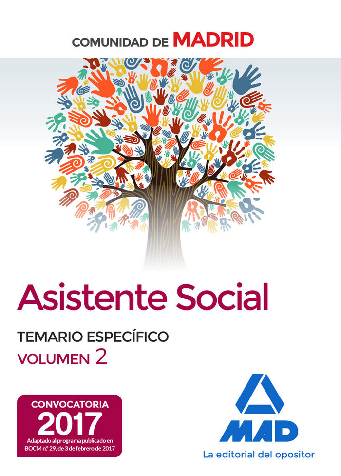 Libro Asistentes Sociales, Comunidad de Madrid. Temario específico 2 