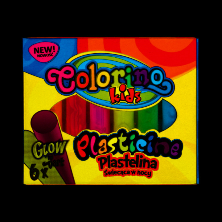 Carte Plastelina świecąca w nocy Colorino Kids 6 sztuk 
