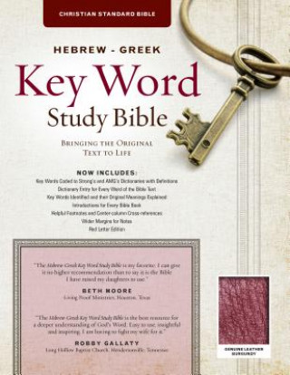 Kniha The Hebrew-Greek Key Word Study Bible: CSB Edition, Burgundy Genuine Spiros Zodhiates