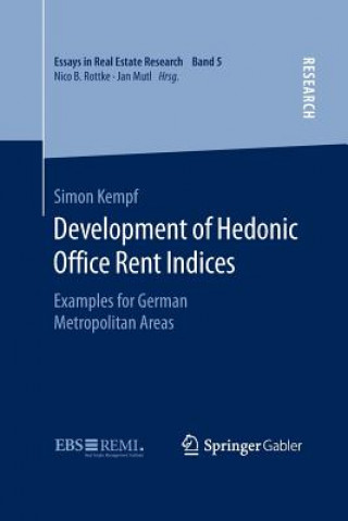 Könyv Development of Hedonic Office Rent Indices Dr. Simon Kempf