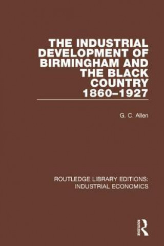 Carte Industrial Development of Birmingham and the Black Country 1860-1927 Allen