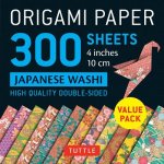Kniha Origami Paper - Japanese Washi Patterns- 4 inch (10cm) 300 sheets Tuttle Publishing