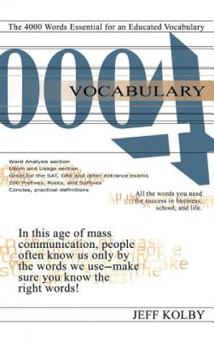 Kniha Vocabulary 4000 Jeff Kolby