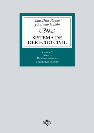 Könyv Sistema de Derecho Civil: Volumen IV (Tomo 2) Derecho de sucesiones LUIS DIEZ-PICAZO