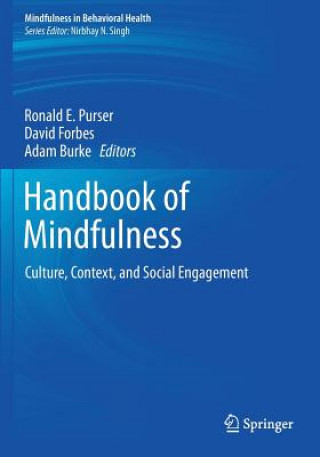 Kniha Handbook of Mindfulness Ronald E. Purser