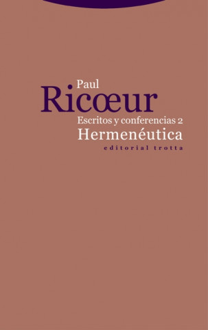 Kniha Hermenéutica PAUL RICOEUR