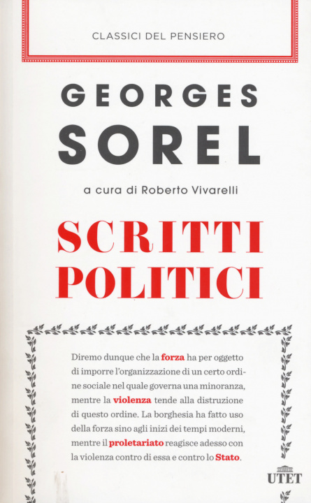 Kniha Scritti politici Georges Sorel