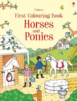 Książka First Colouring Book Horses and Ponies Jessica Greenwell