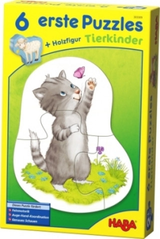 Game/Toy 6 erste Puzzles - Tierkinder (Kinderpuzzle) Sabine Straub