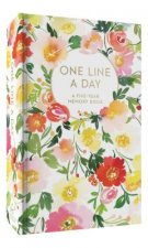 Calendar / Agendă Floral One Line a Day: A Five-Year Memory Book Yao Cheng