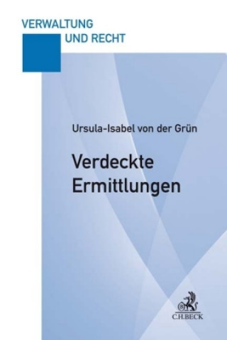 Книга Verdeckte Ermittlungen Ursula-Isabel von der Grün