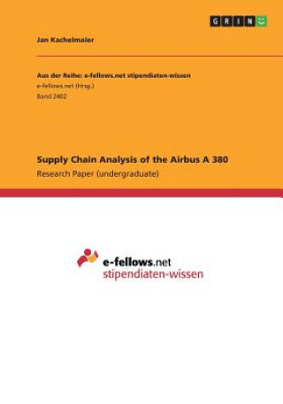 Buch Supply Chain Analysis of the Airbus A 380 Jan Kachelmaier