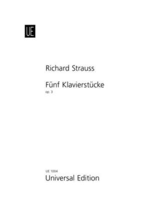 Tiskovina 5 Klavierstücke Richard Strauss