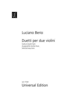 Tiskani izdelki Duetti per due violini Luciano Berio