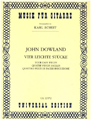 Tiskovina 4 leichte Stücke John Dowland
