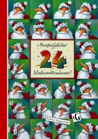 Carte 24 Weihnachtsmänner Manfred Schlüter