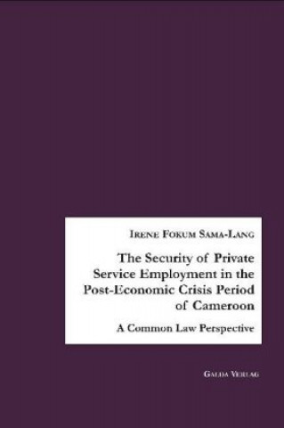 Kniha The Security of Private Service Employment in the Post-Economic Crisis Period of Cameroon Irene Dione Numun Fokum Sama-Lang