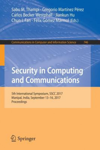 Kniha Security in Computing and Communications Sabu M. Thampi