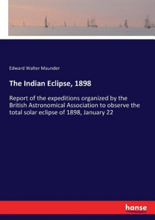 Carte Indian Eclipse, 1898 Maunder Edward Walter Maunder