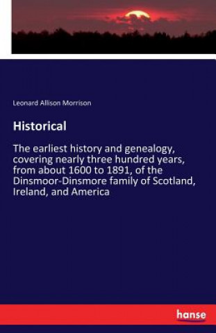 Livre Historical Leonard Allison Morrison