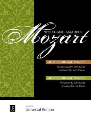 Tlačovina Variationen über das französische Lied "Ah! vous dirai-je, Maman" Wolfgang Amadeus Mozart