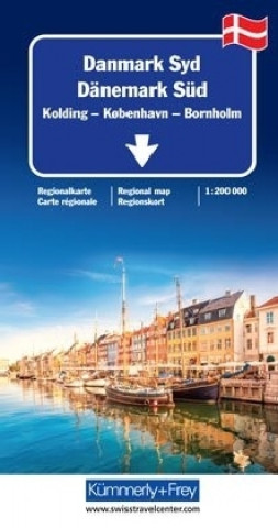 Tiskovina Dänemark Süd Regionalkarte 1 : 200 000 