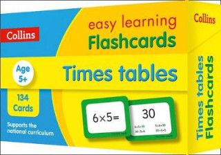 Articles imprimés Times Tables Flashcards Collins Easy Learning