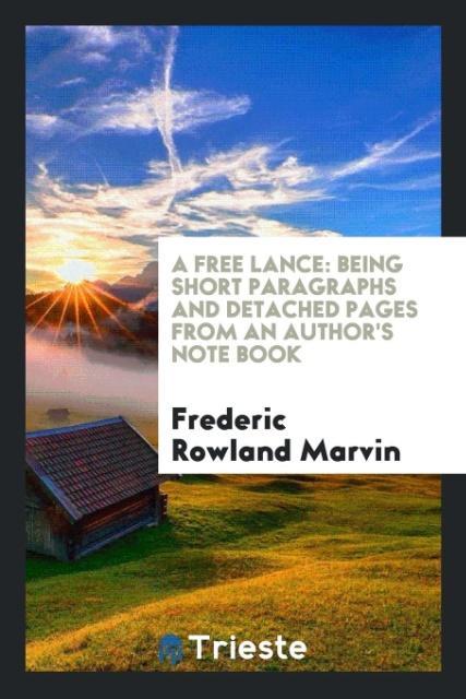 Knjiga Free Lance FREDERIC ROWL MARVIN