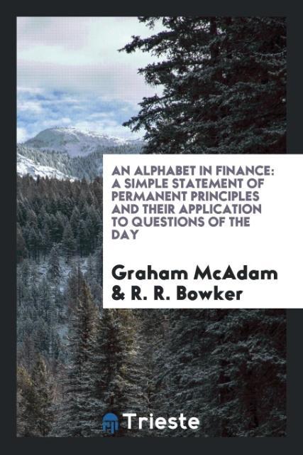 Kniha Alphabet in Finance GRAHAM MCADAM