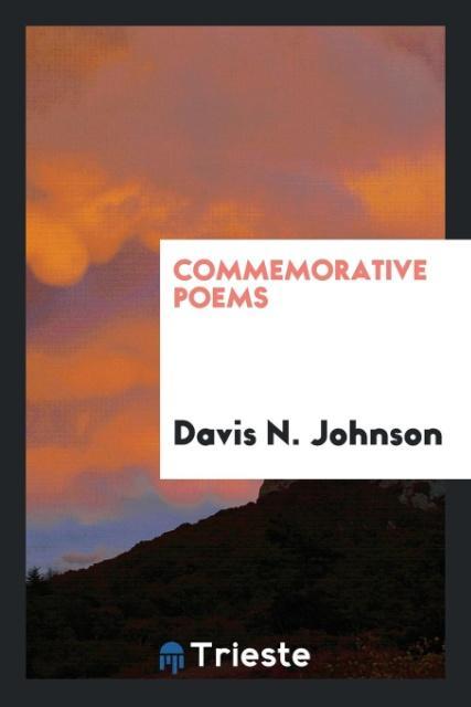 Knjiga Commemorative Poems DAVIS N. JOHNSON