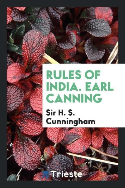 Książka Rules of India SIR H. S. CUNNINGHAM