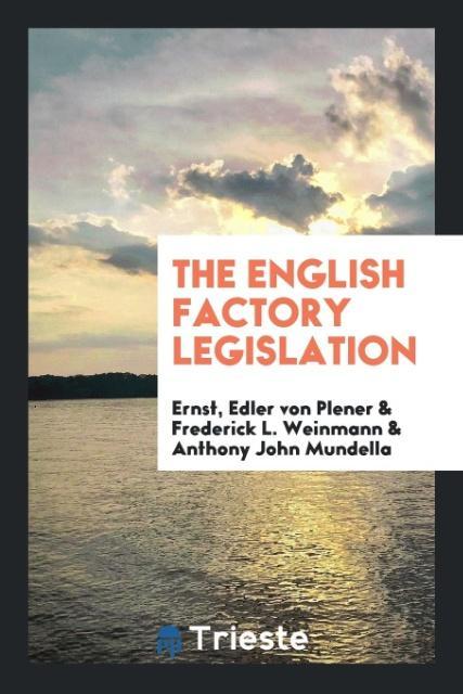 Kniha English Factory Legislation VON PLENER