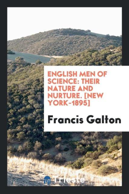 Könyv English Men of Science FRANCIS GALTON