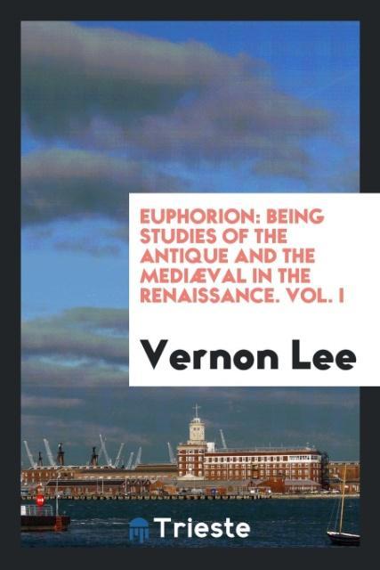 Knjiga Euphorion Vernon Lee