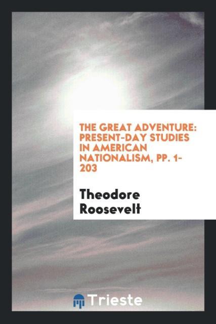 Knjiga Great Adventure Theodore Roosevelt
