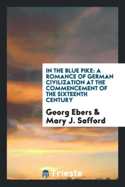 Kniha In the Blue Pike Georg Ebers