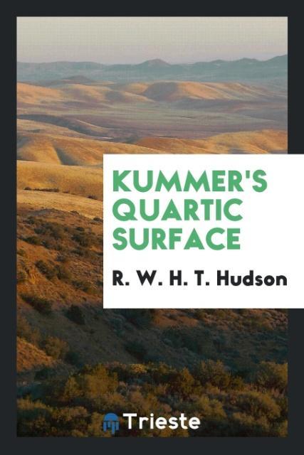 Knjiga Kummer's Quartic Surface R. W. H. T. HUDSON